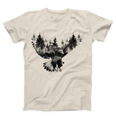 Forest and Flying Eagle Unisex T-Shirt
